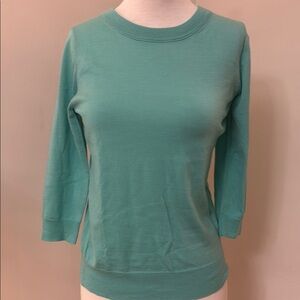 Chic Teal 3/4 Sleeve Top